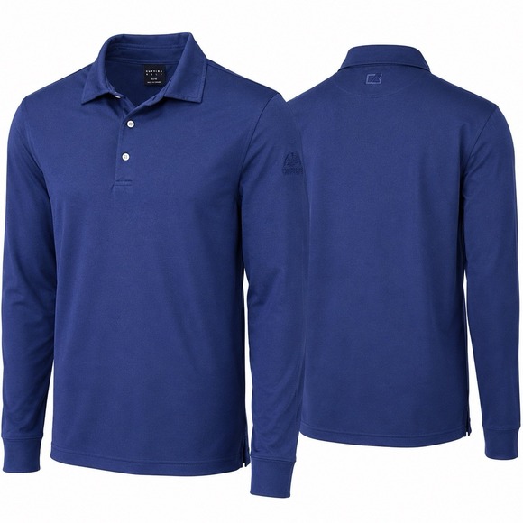 dunning Other - Dunning Golf SHIRT Men's XL Long Sleeve Light Weight Polo Navy Blue